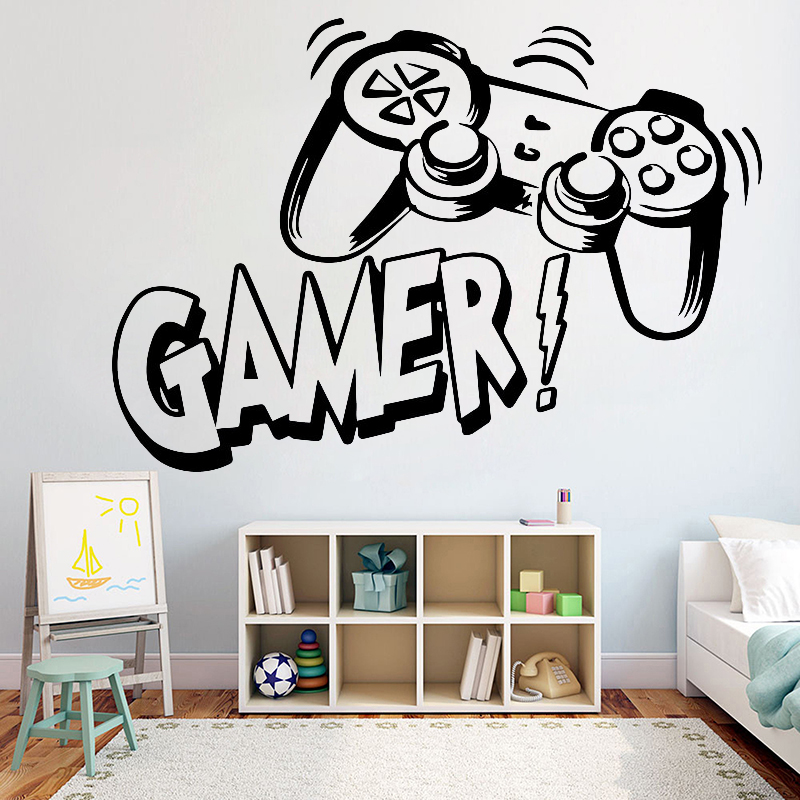 Gaming Accessories Wall - Wall Sticker for Kids Room Video