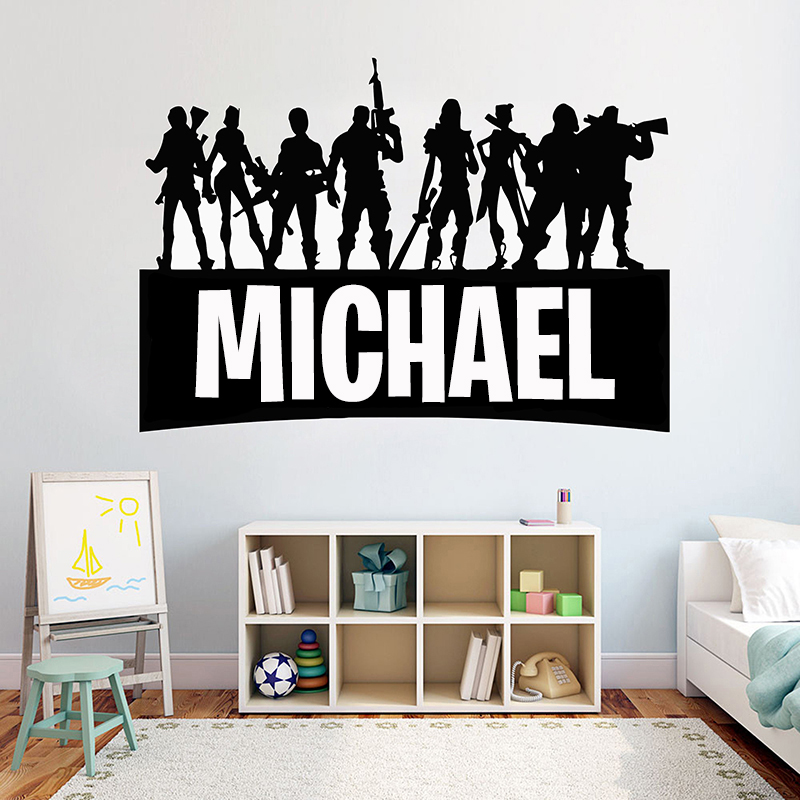 Gaming Accessories Wall - Game Gamer Personalised Name wall Decor