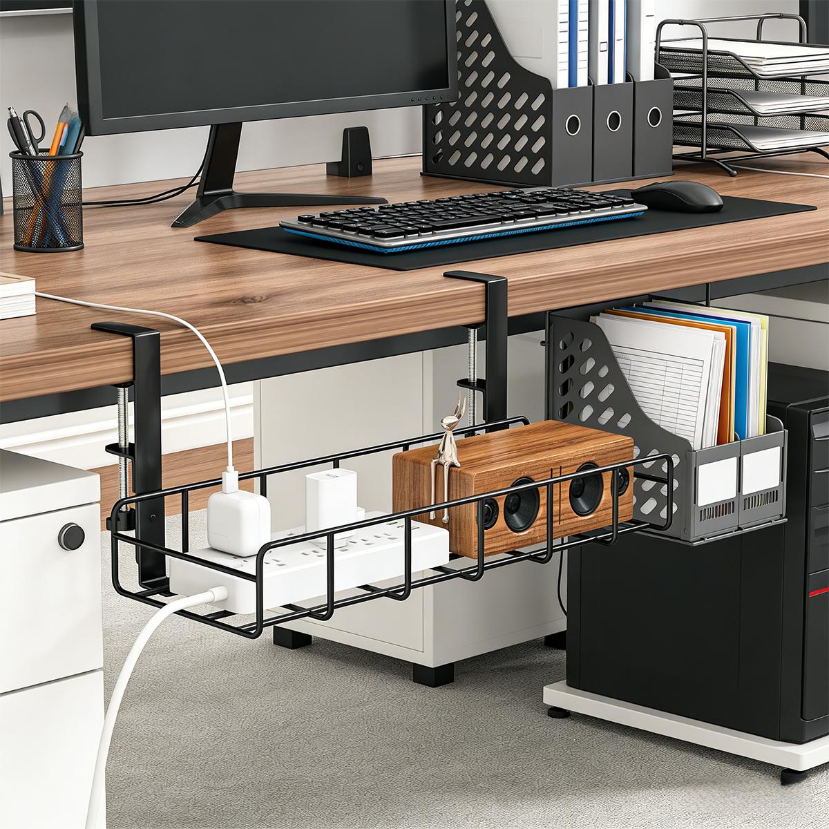No Drill Under Desk Cable Mana - Gaming Accessories Organizer ulasan dan harga