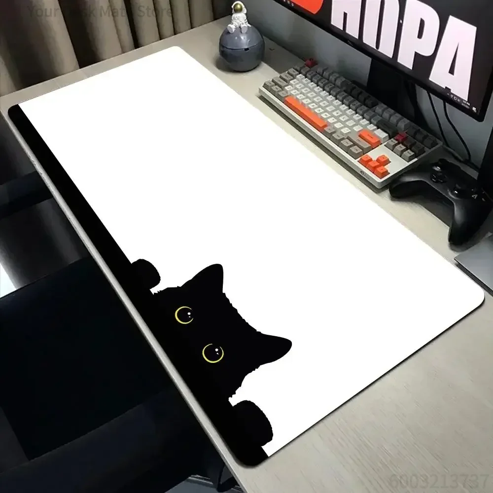Funny black cat Mouse Pads Cut - Gaming Accessories Companies ulasan dan harga
