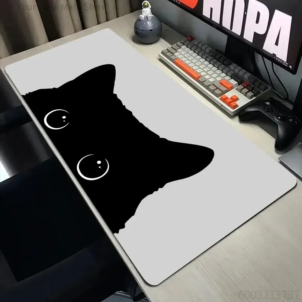 Funny black cat Mouse Pads Cut - Gaming Accessories Companies ulasan dan harga