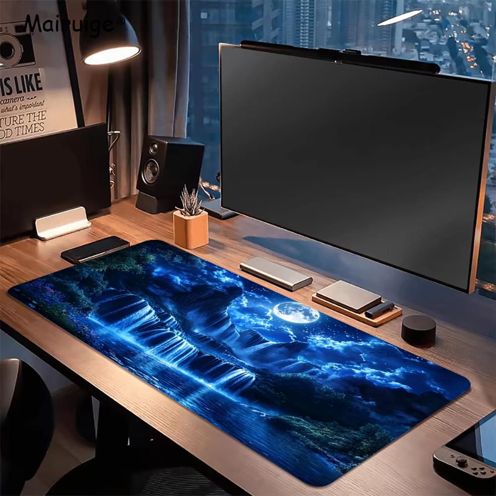 Moonlit Waterfall Landscape Pc - Gaming Accessories Organizer ulasan dan harga
