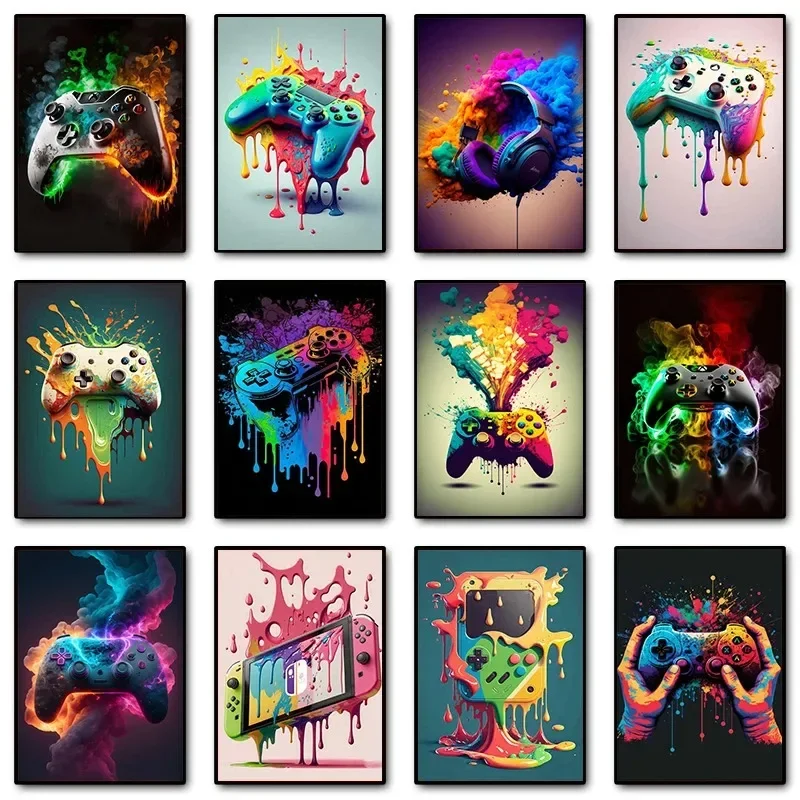 Colorful Pop Art Gamer Control - Gaming Accessories Wall ulasan dan harga