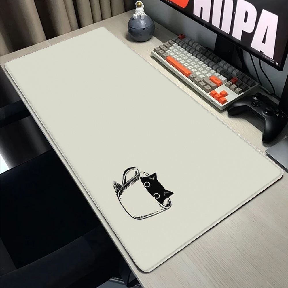 Funny black cat Mouse Pads Cut - Gaming Accessories Companies ulasan dan harga