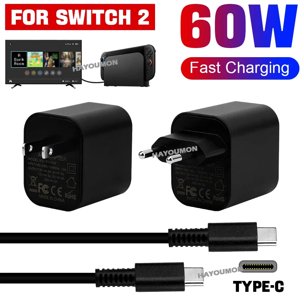 AC Adapter For Switch 2 Fast C - Gaming Accessories Wall ulasan dan harga