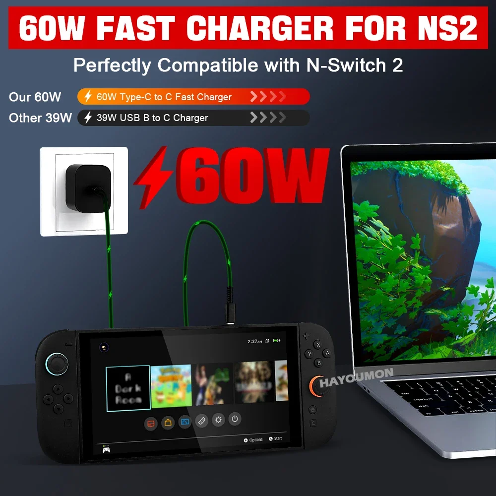 AC Adapter For Switch 2 Fast C - Gaming Accessories Wall ulasan dan harga