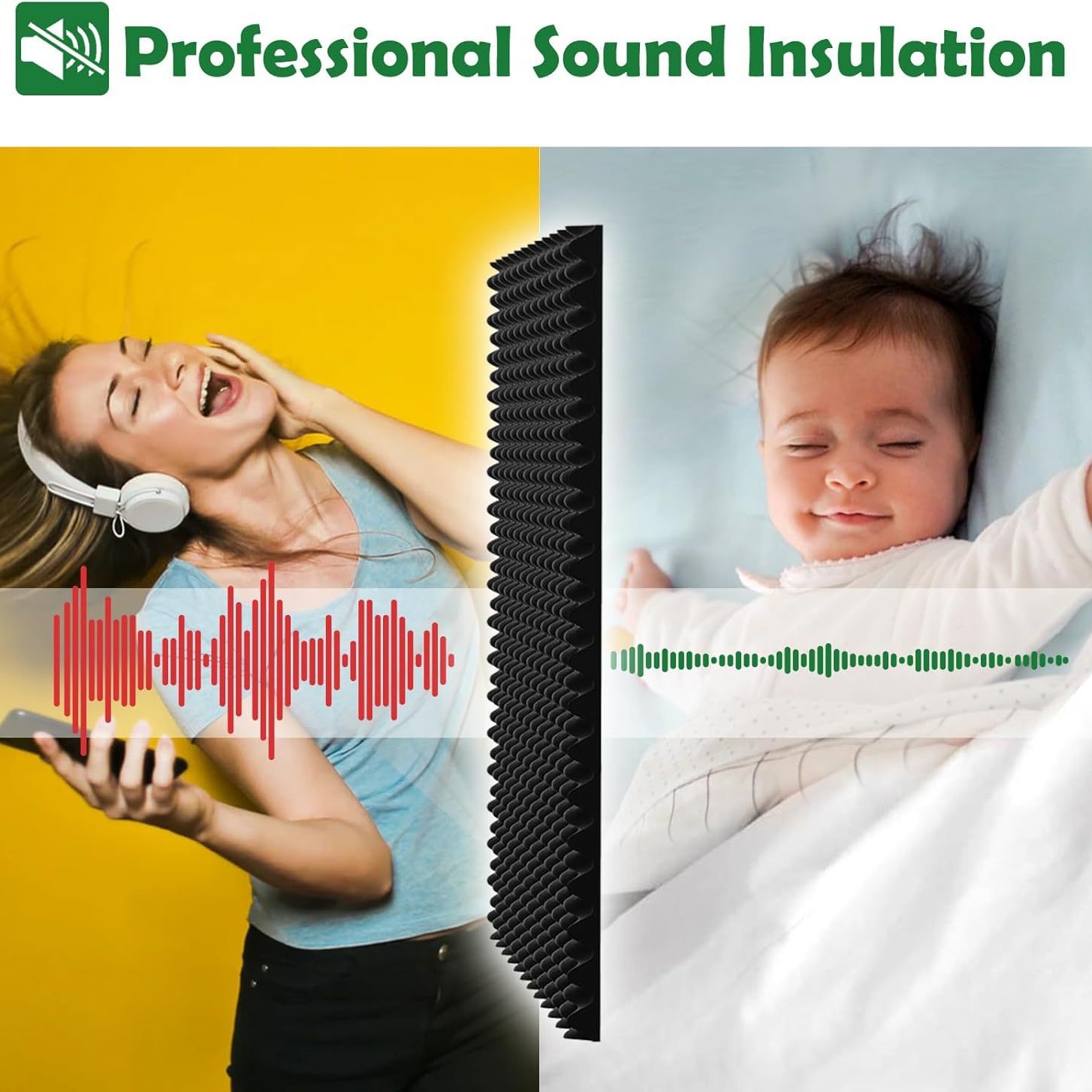 1PC Self-Adhesive Acoustic Sou - Gaming Accessories Wall ulasan dan harga