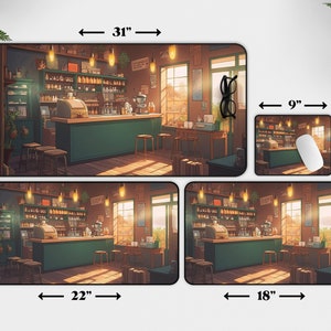Kawaii Anime Desk Mat Coffee S - Gaming Accessories Shop ulasan dan harga