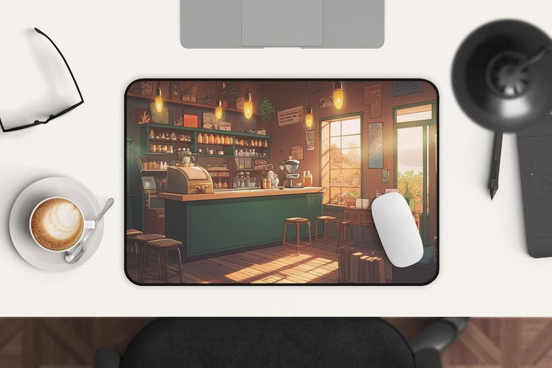 Kawaii Anime Desk Mat Coffee S - Gaming Accessories Shop ulasan dan harga