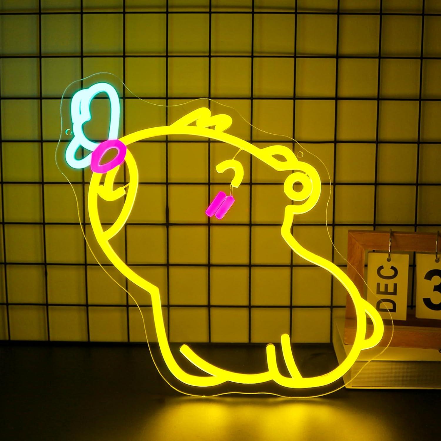 Capybara Neon Sign USB Dimmabl - Gaming Accessories Shop ulasan dan harga