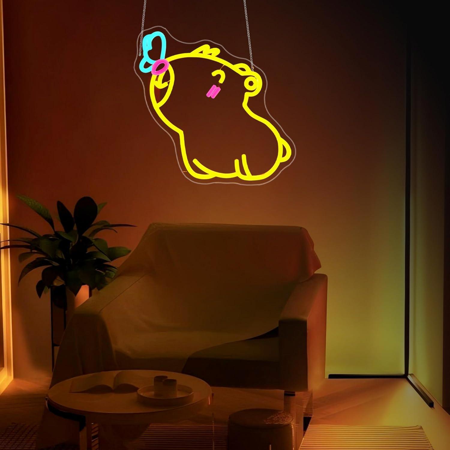 Capybara Neon Sign USB Dimmabl - Gaming Accessories Shop ulasan dan harga
