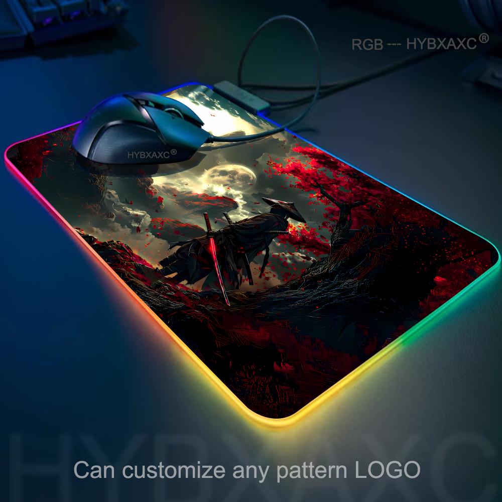 RGB Samurai Warrior Mouse Pad  - Gaming Accessories Companies ulasan dan harga