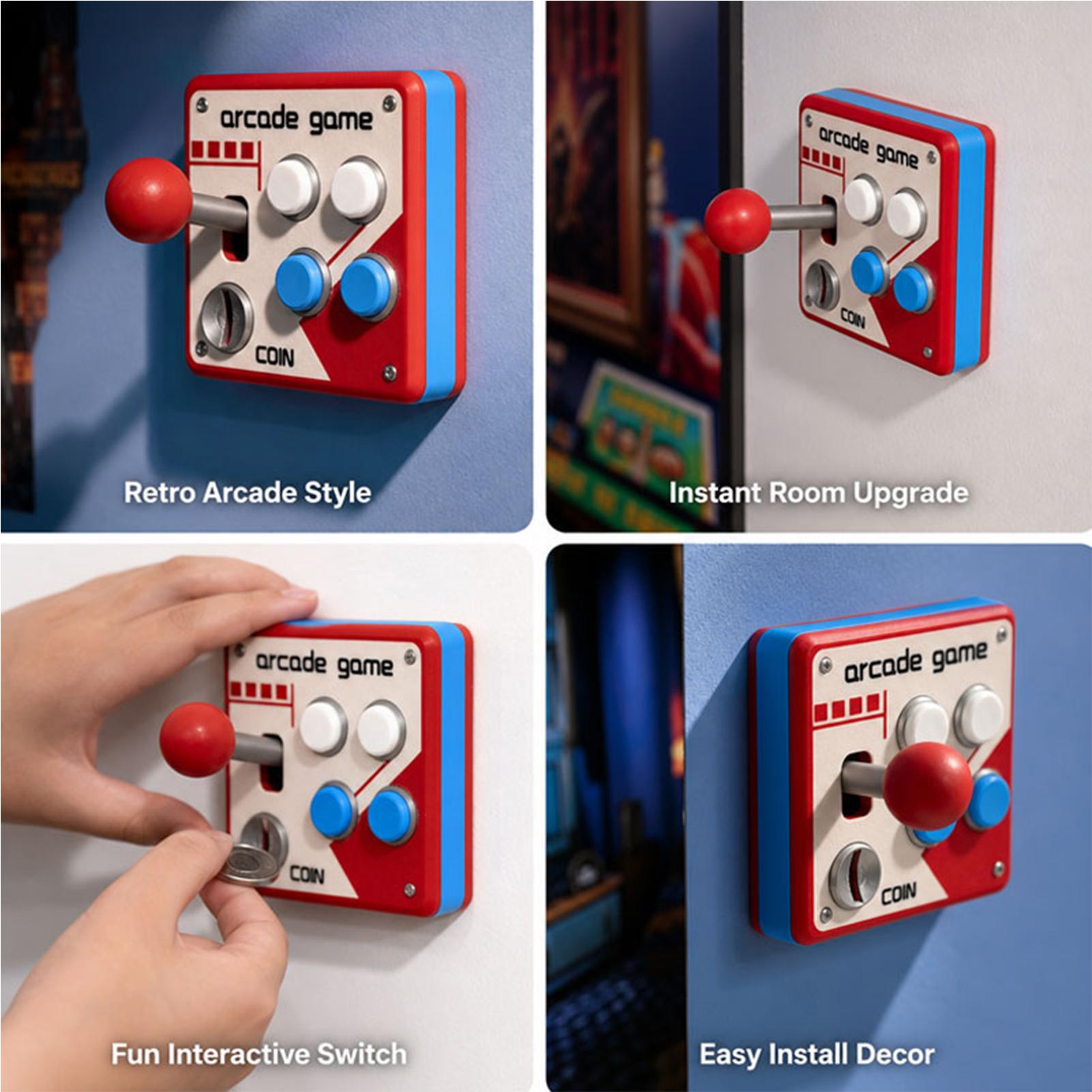 Creative Retro Arcade Game Lig - Gaming Accessories Wall ulasan dan harga