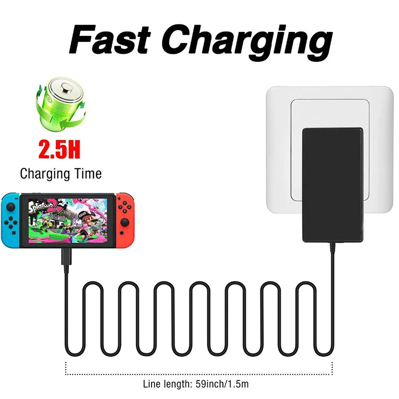 EU US UK Plug Adapter for AC C - Gaming Accessories Wall ulasan dan harga
