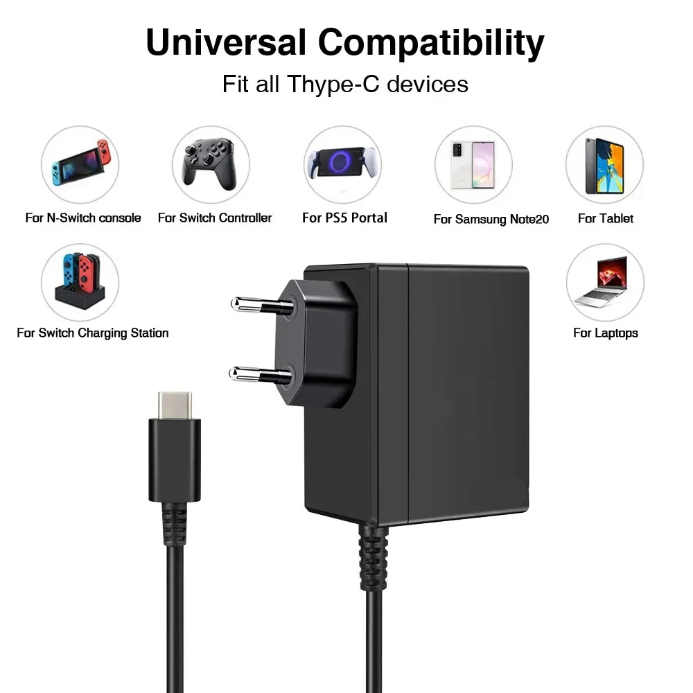EU US UK Plug Adapter for AC C - Gaming Accessories Wall ulasan dan harga