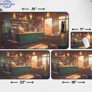 Kawaii Anime Desk Mat Coffee S - Gaming Accessories Shop ulasan dan harga