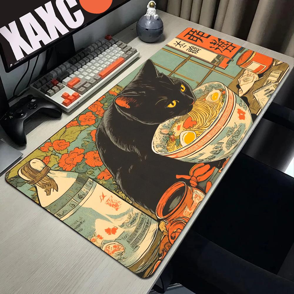 HYBXAXC Black cat loves to eat - Gaming Accessories Shop ulasan dan harga